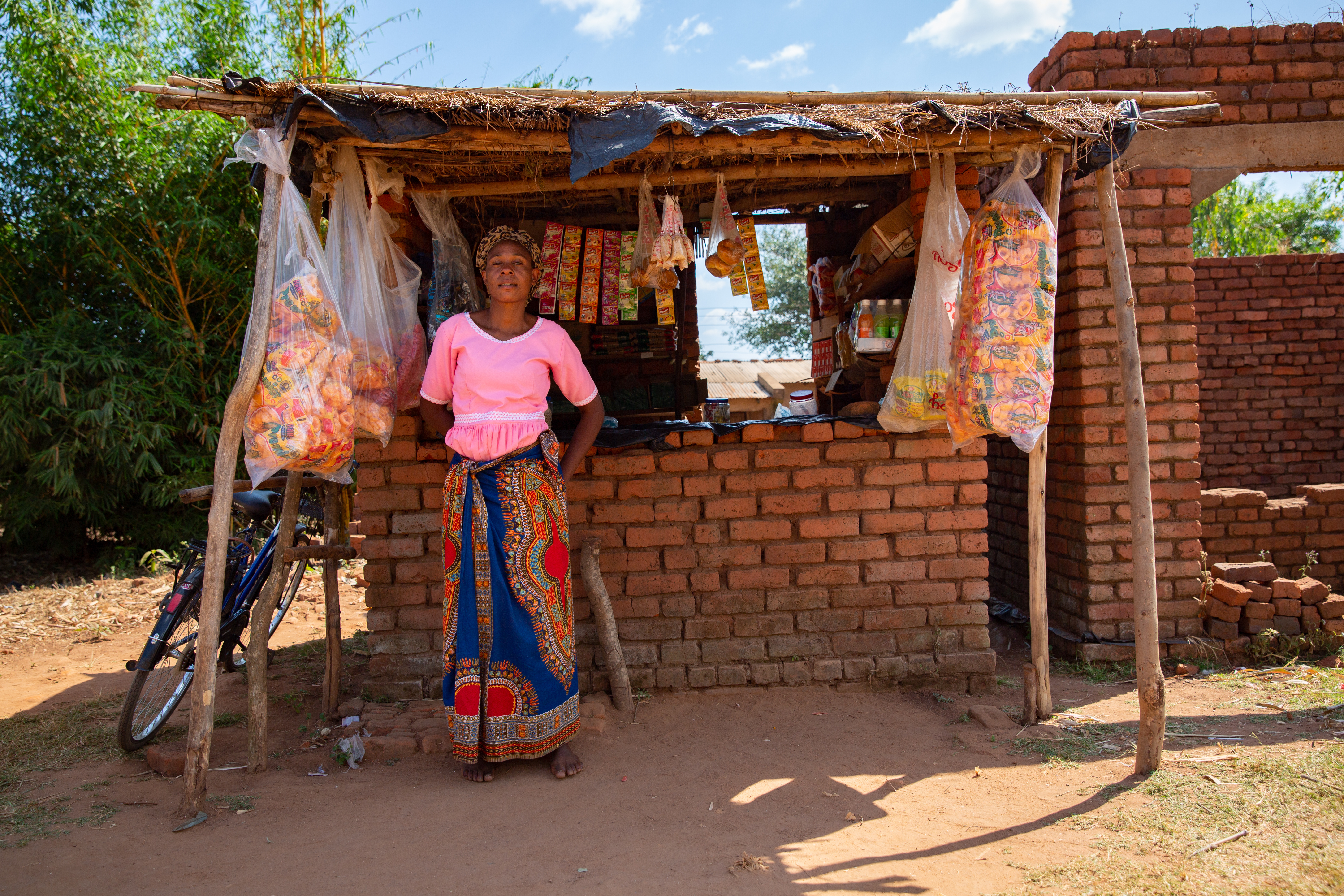 Patricia stands by her grocery business.